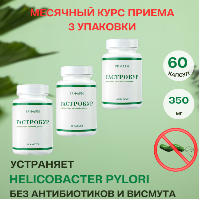 Гастрокур  месячный курс 3 упаковки